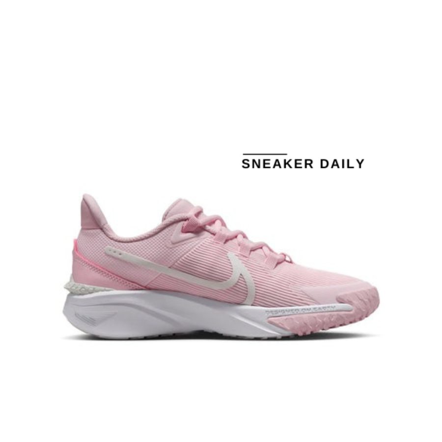 giày (gs) nike star runner 4 'pink foam' dx7615-602