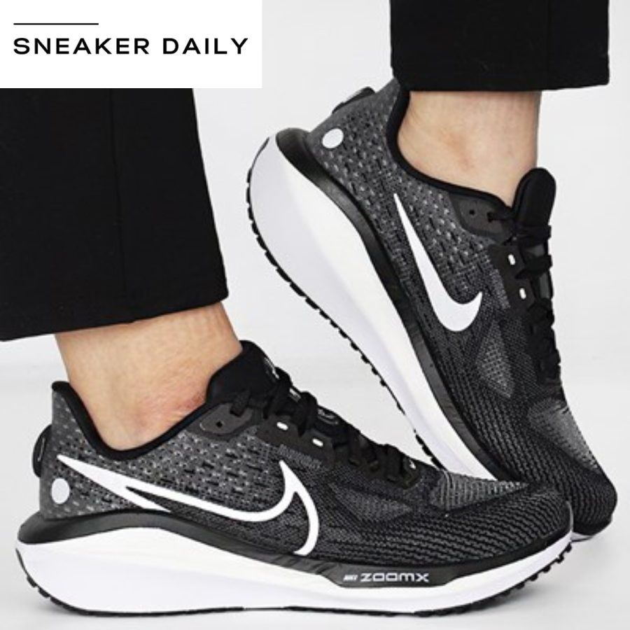 giày nike air zoom vomero 17 running shoes 'black white' (wmns) fb8502-001