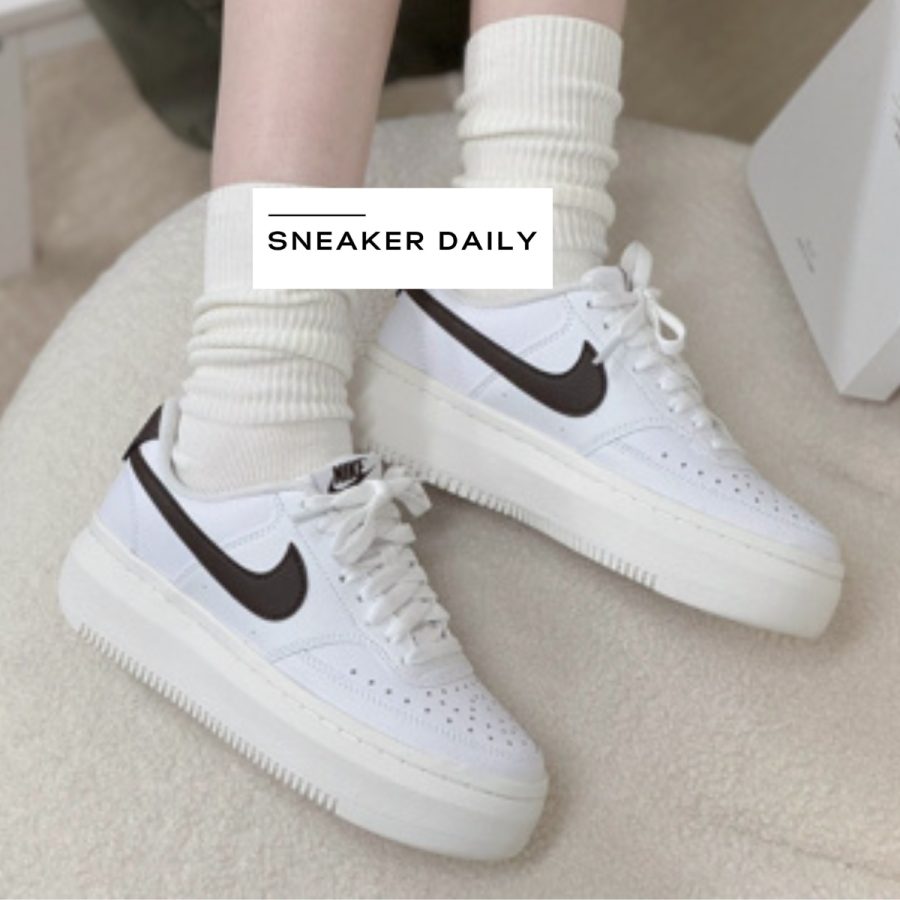 giày nike court vision alta 'white brown' dm0113-103