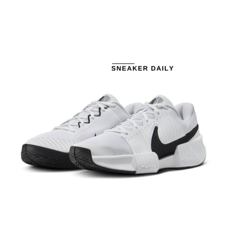 giày tennis/pickleball nike zoom gp challenge pro 'white black' fb3145-100