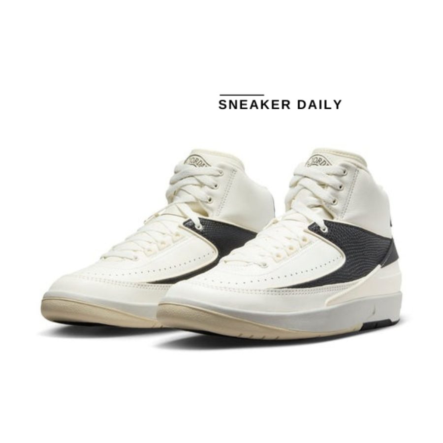 giày (wmns) air jordan 2 retro 'sail black' dx4400-100