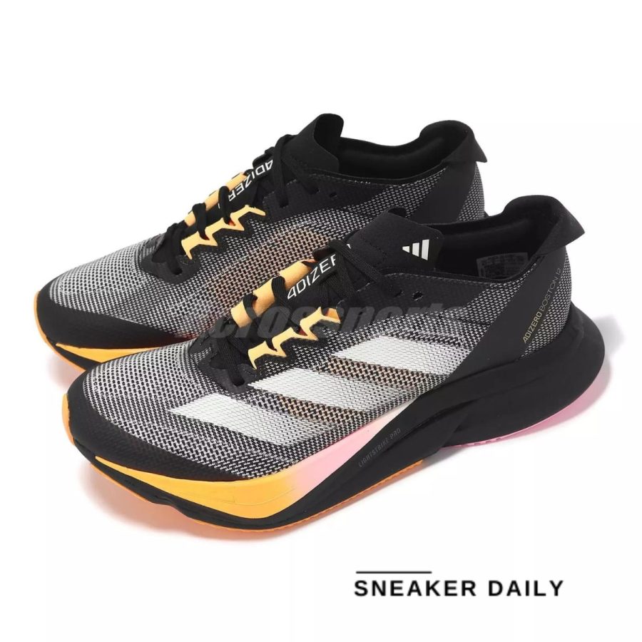 giày adidas adizero boston 12 w core black zero mettalic spark if9221