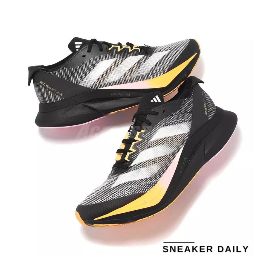 giày adidas adizero boston 12 w core black zero mettalic spark if9221