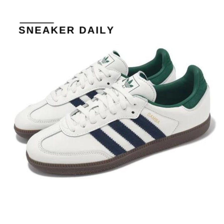 giày adidas samba og 'black white collegiate green' ih4882