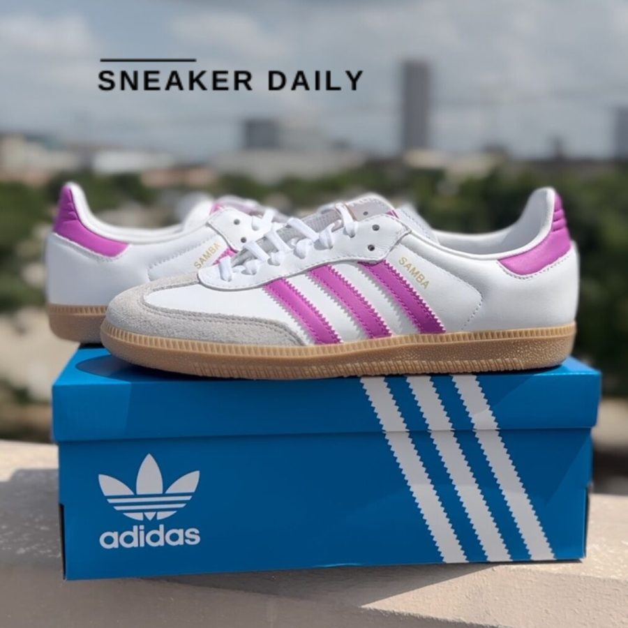 giày adidas samba og 'white purple gum' (gs) ih2873