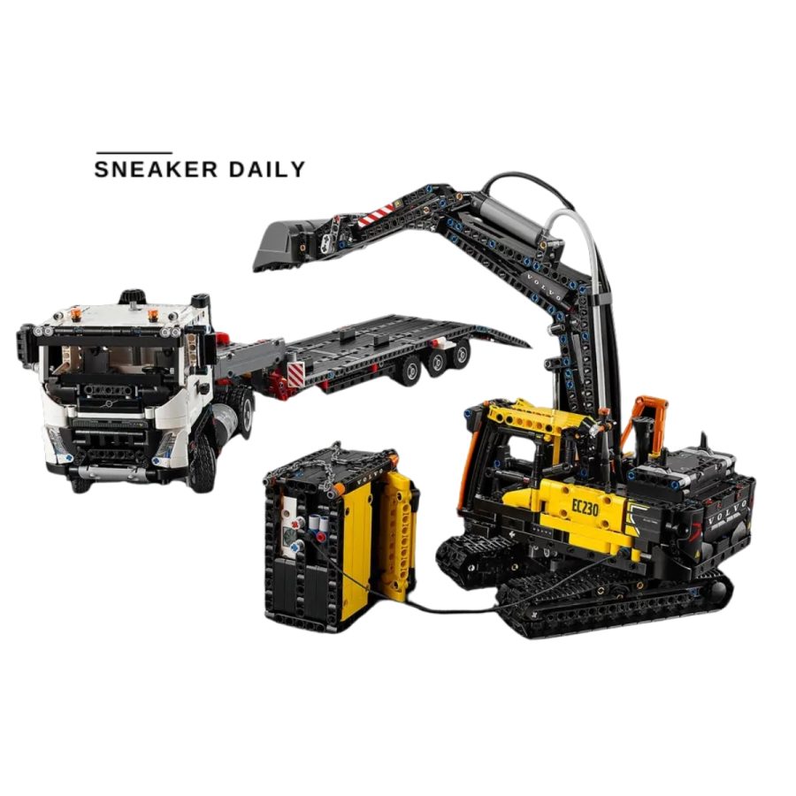 lego volvo fmx truck & ec230 electric excavator 42175