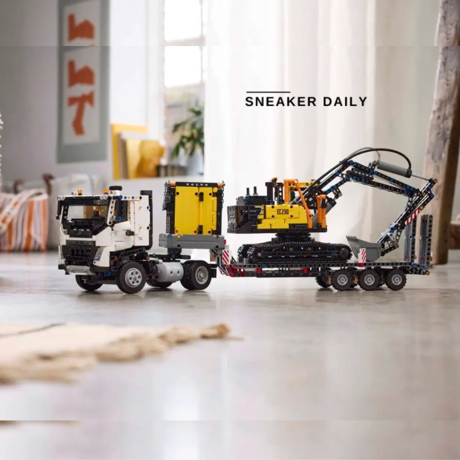 lego volvo fmx truck & ec230 electric excavator 42175