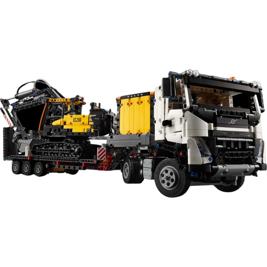 lego volvo fmx truck & ec230 electric excavator 42175