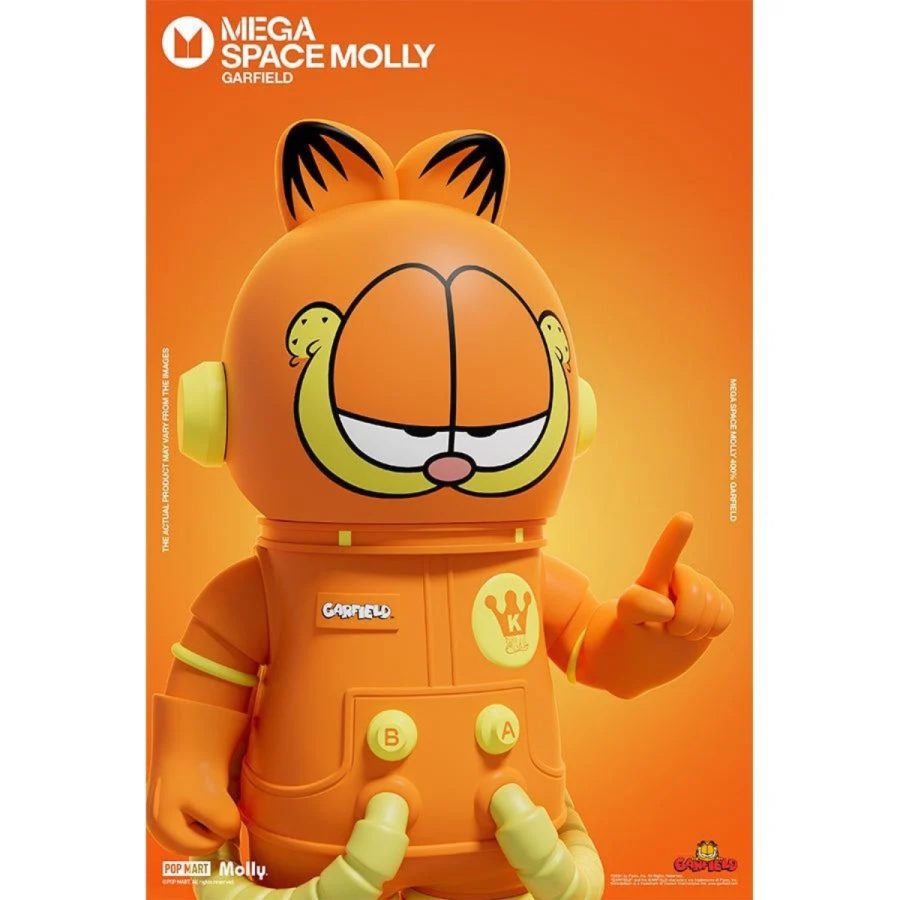 mô hình mega space molly 400% garfield pop mart 6941848280817