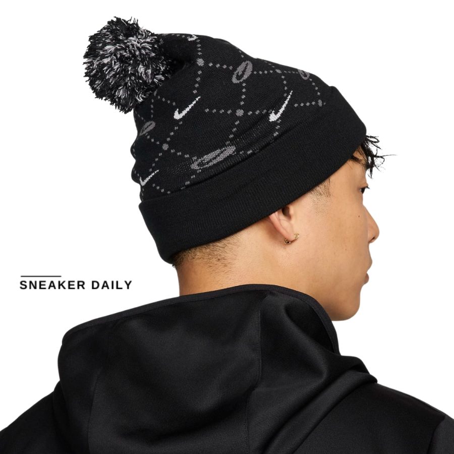 mũ nike peak foam beanie hf6634-010