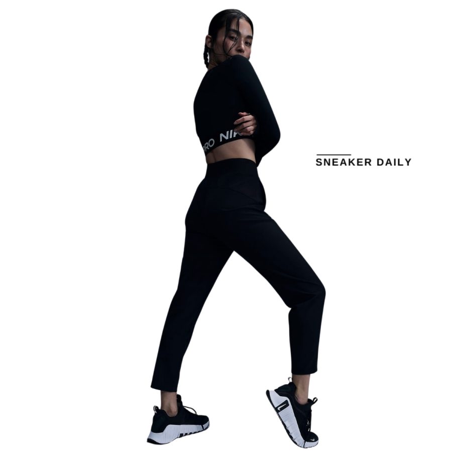 quần nike dri-fit bliss victory women's mid-rise training trousers hj3765-010
