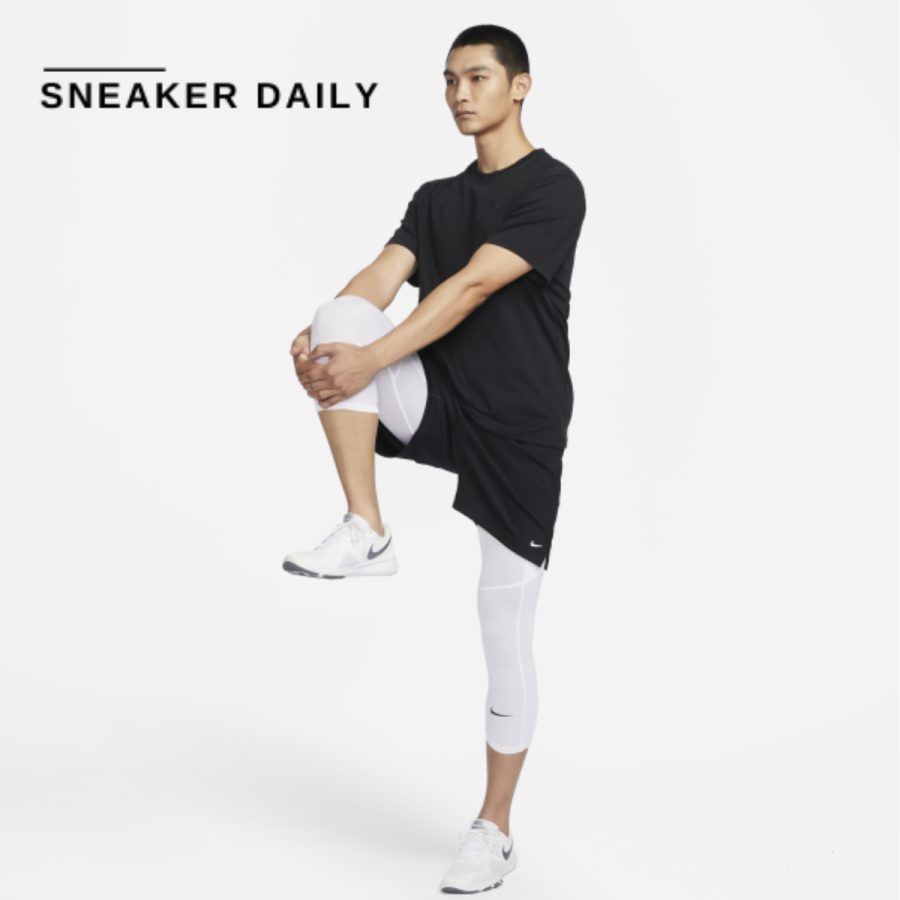 quần nike pro dri-fit men's mid-length training tights fb7951-100