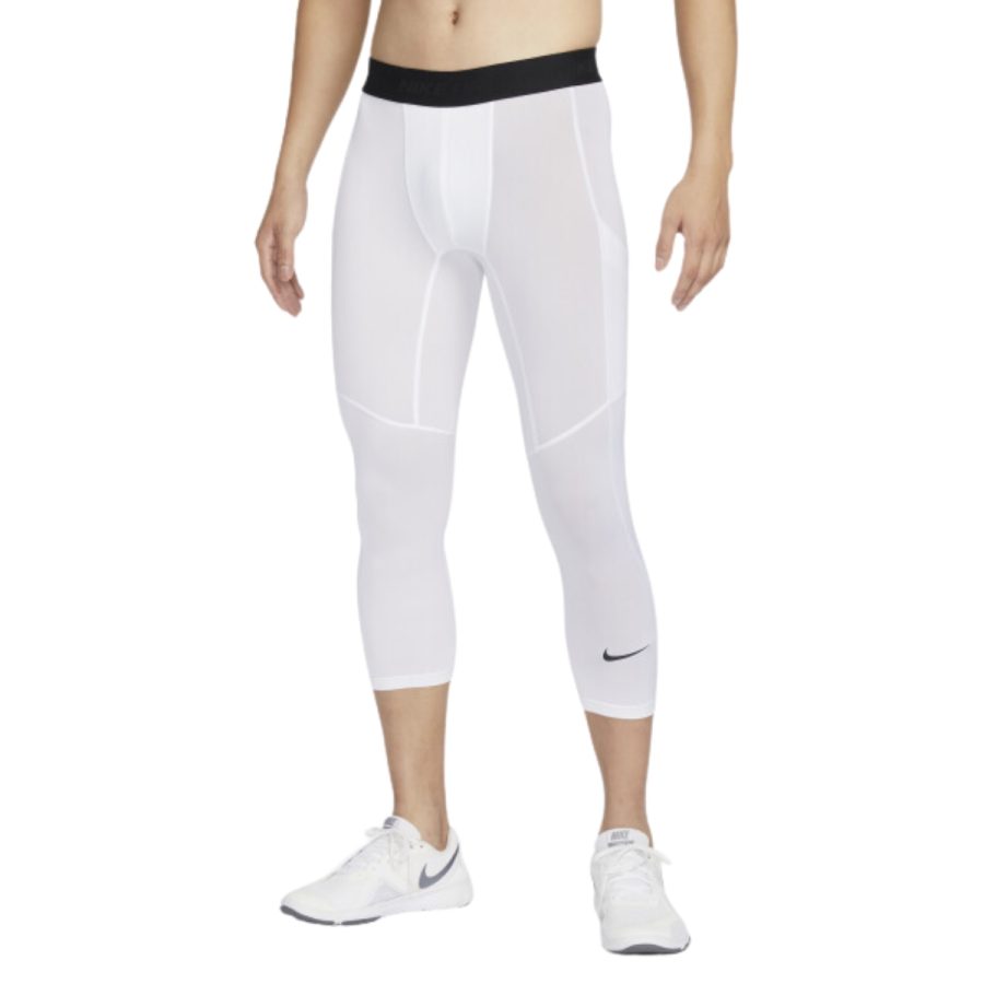 quần nike pro dri-fit men's mid-length training tights fb7951-100