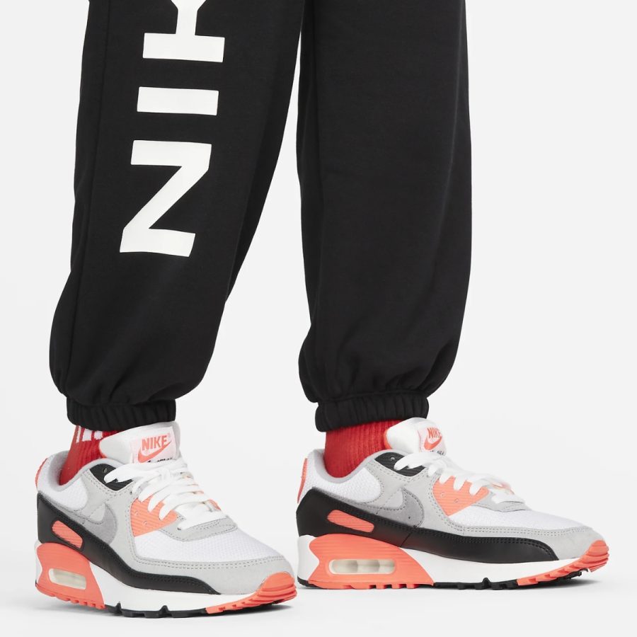 quần nike sportswear air women's fleece oversized high rise jogger fb8052-010