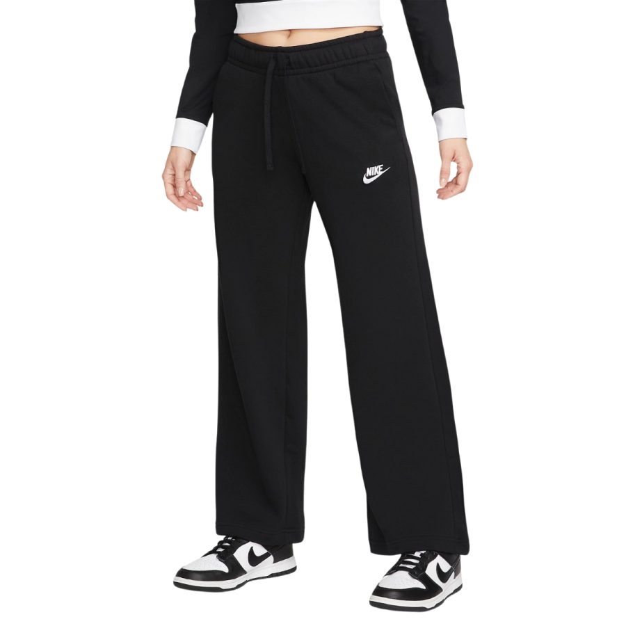 quần nike sportswear club fleece women's mid-rise wide-leg sweatpants fb2728-010