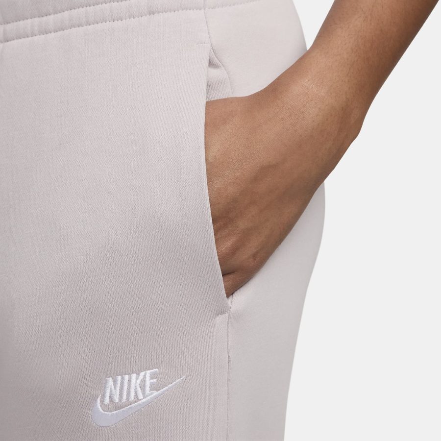 quần nike sportswear club fleece women's mid-rise wide-leg tracksuit bottoms fb2728-019