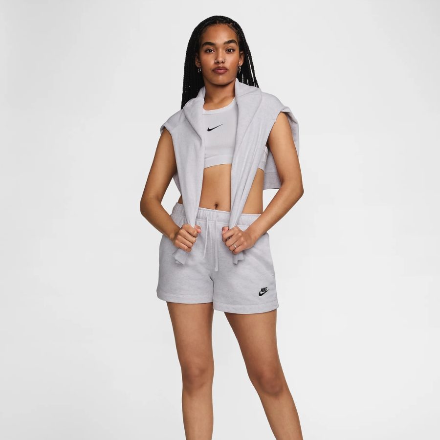 quần nike sportswear club fleece women's mid-rise shorts dq5803-051
