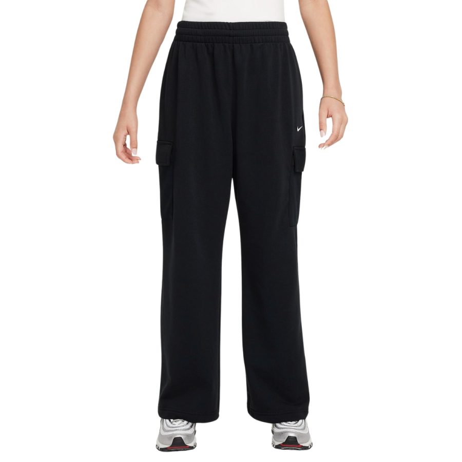 quần nike sportswear girls' dri-fit oversized fleece trousers fz5550-010