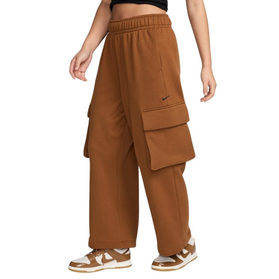 quần nike sportswear women's low-rise oversized open-hem french terry trousers fv7513-281