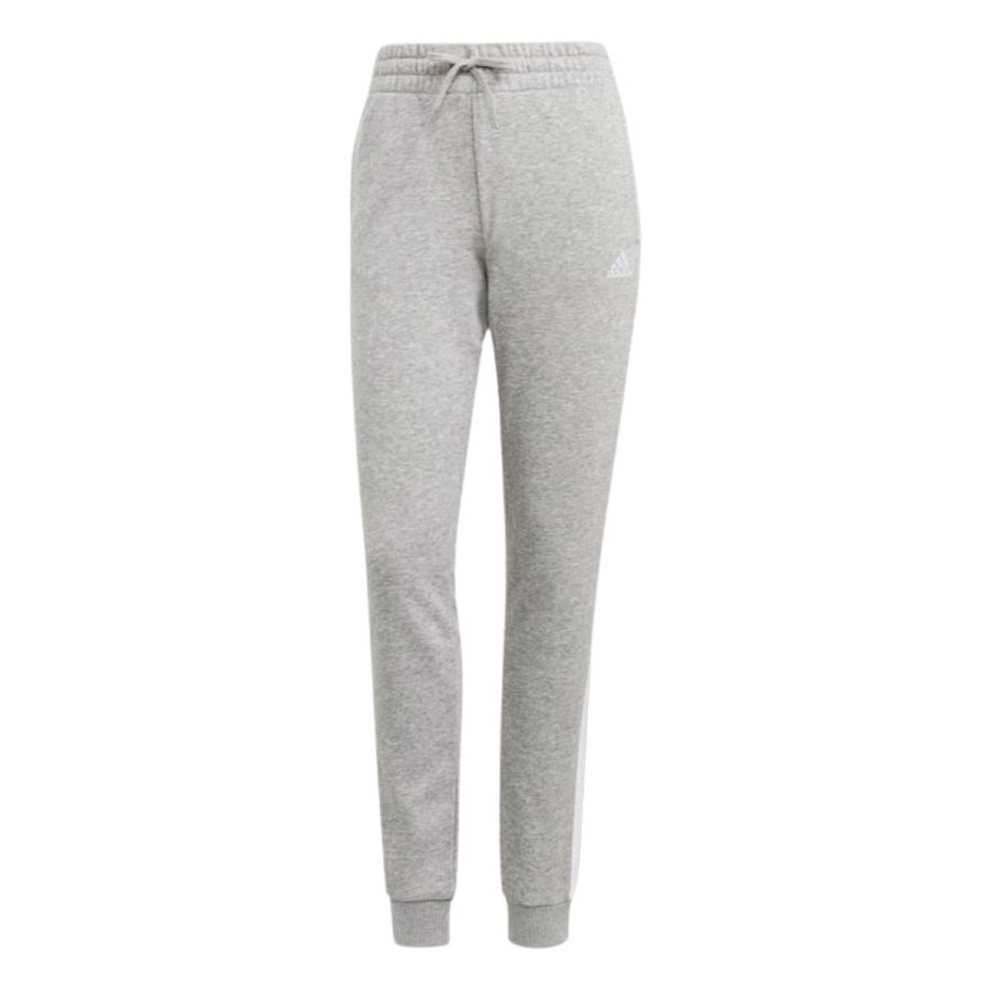 quần adidas essentials french terry 3-stripes pants - medium grey heather gm8735