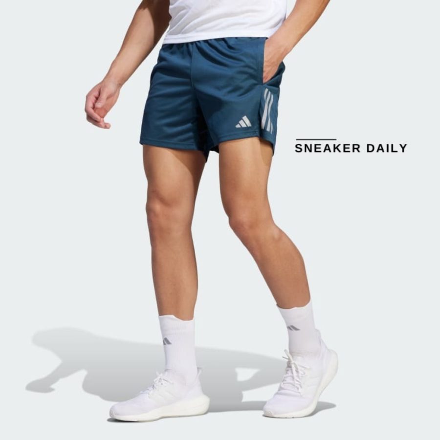 quần adidas own the run shorts - arctic night il0829