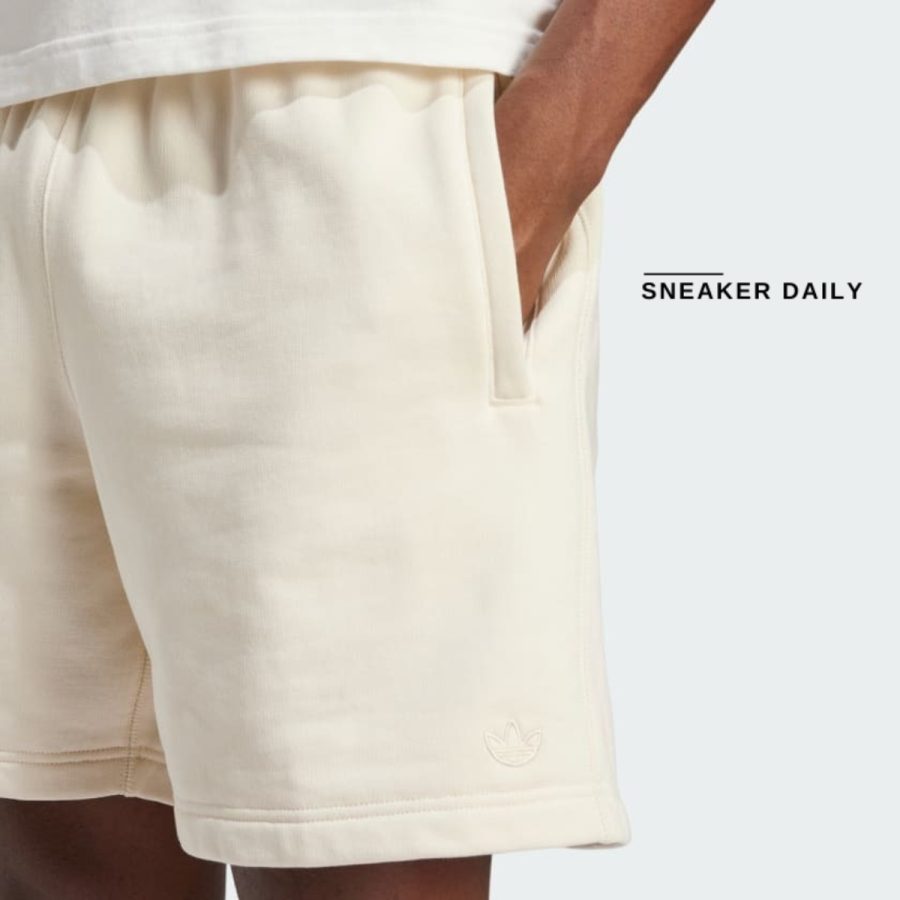 quần adidas premium essentials shorts - wonder white iy2242