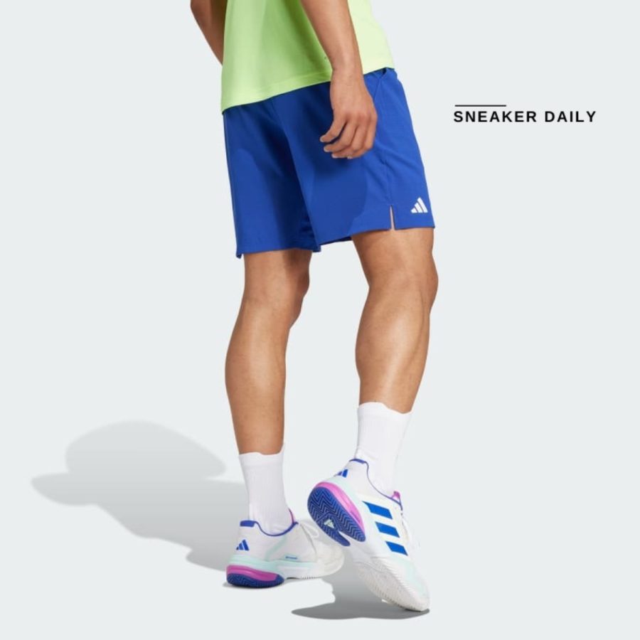 quần adidas tennis ergo shorts - semi lucid blue iz3311