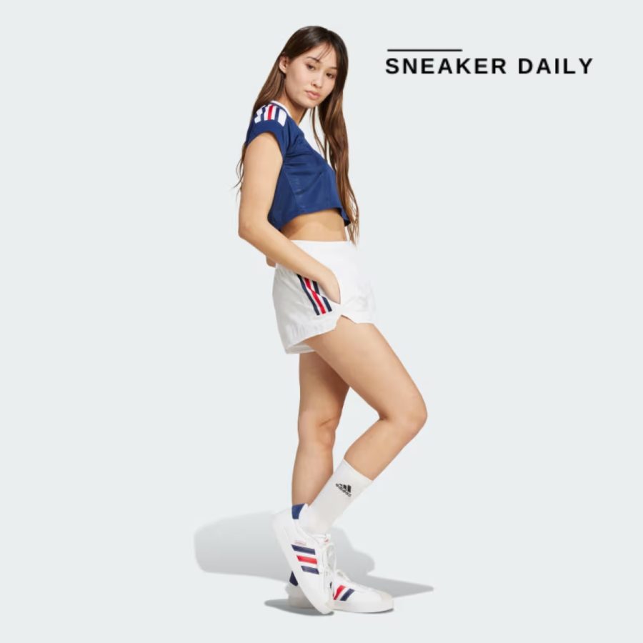 quần adidas tiro cut 3-stripes summer shorts white iz2078