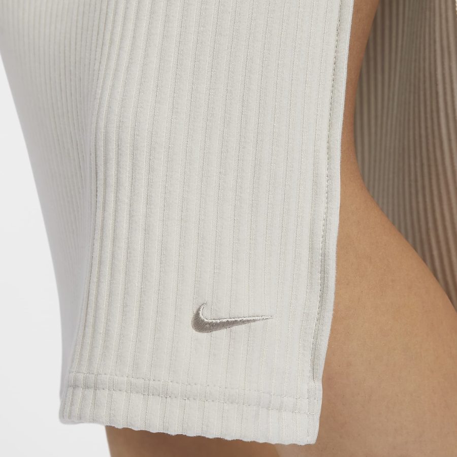 váy nike women's sportswear chill knit slim ribbed midi skirt fq1637-104