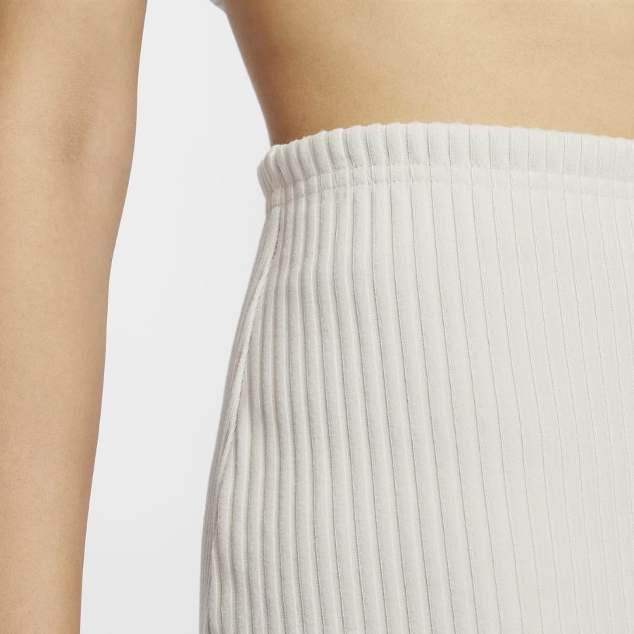 váy nike women's sportswear chill knit slim ribbed midi skirt fq1637-104