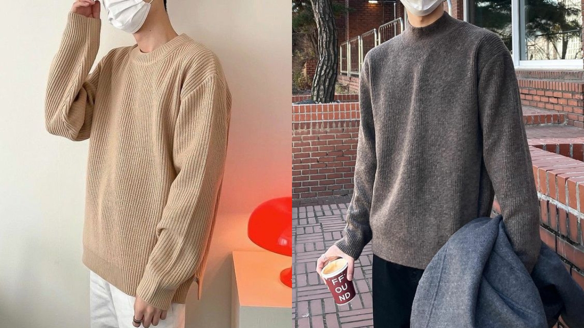 phối đồ với áo sweater