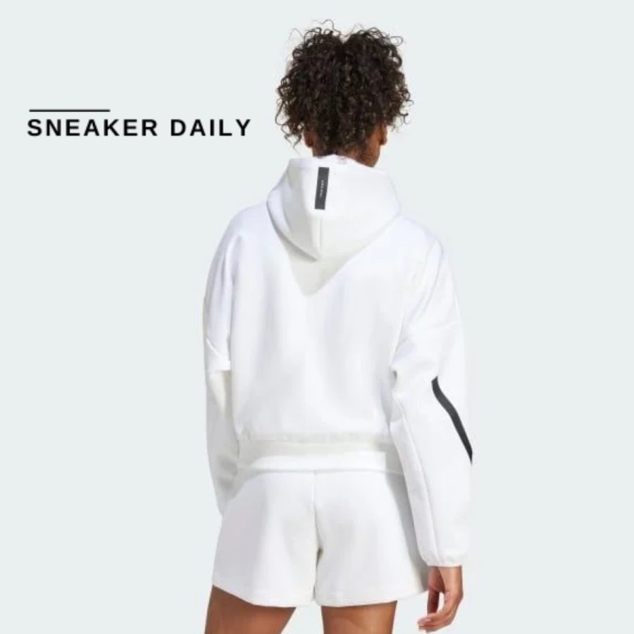 áo adidas hoodie khóa kéo dọc thân z.n.e je7849