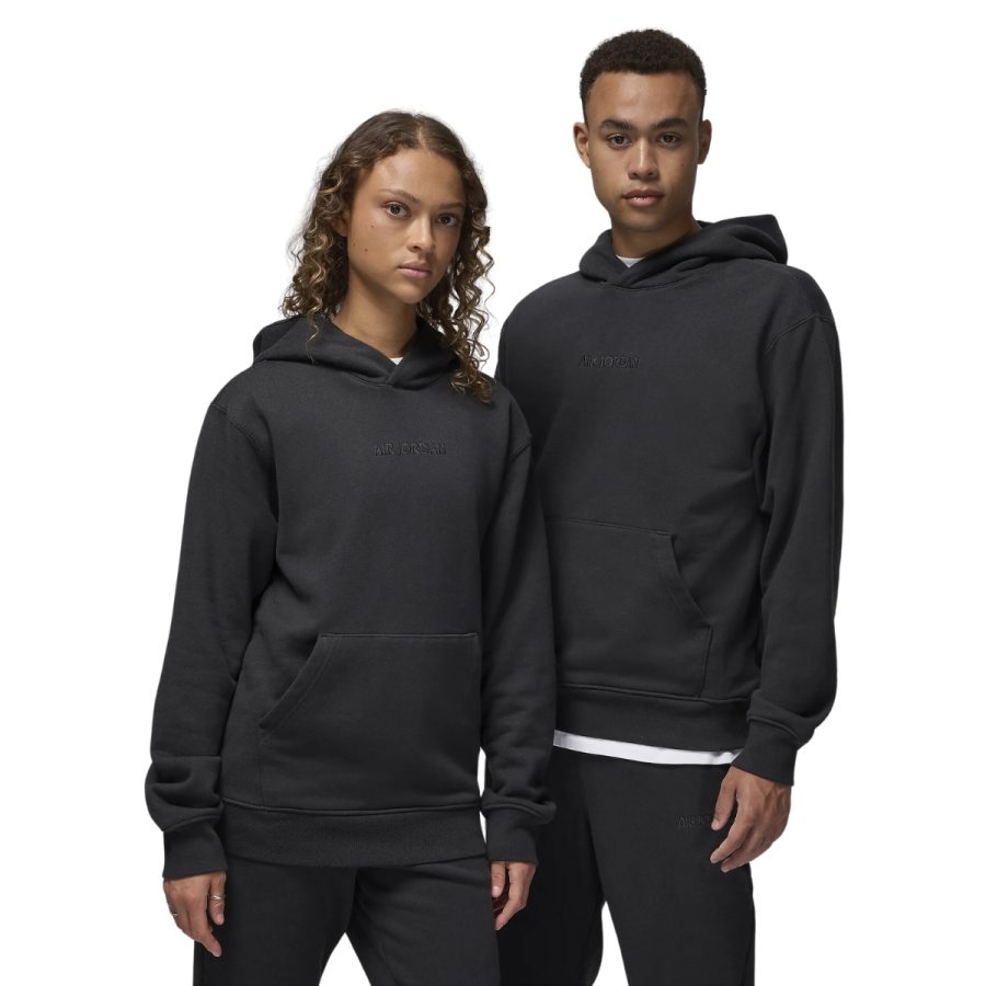 áo air jordan wordmark men's fleece pullover hoodie fz3952-045