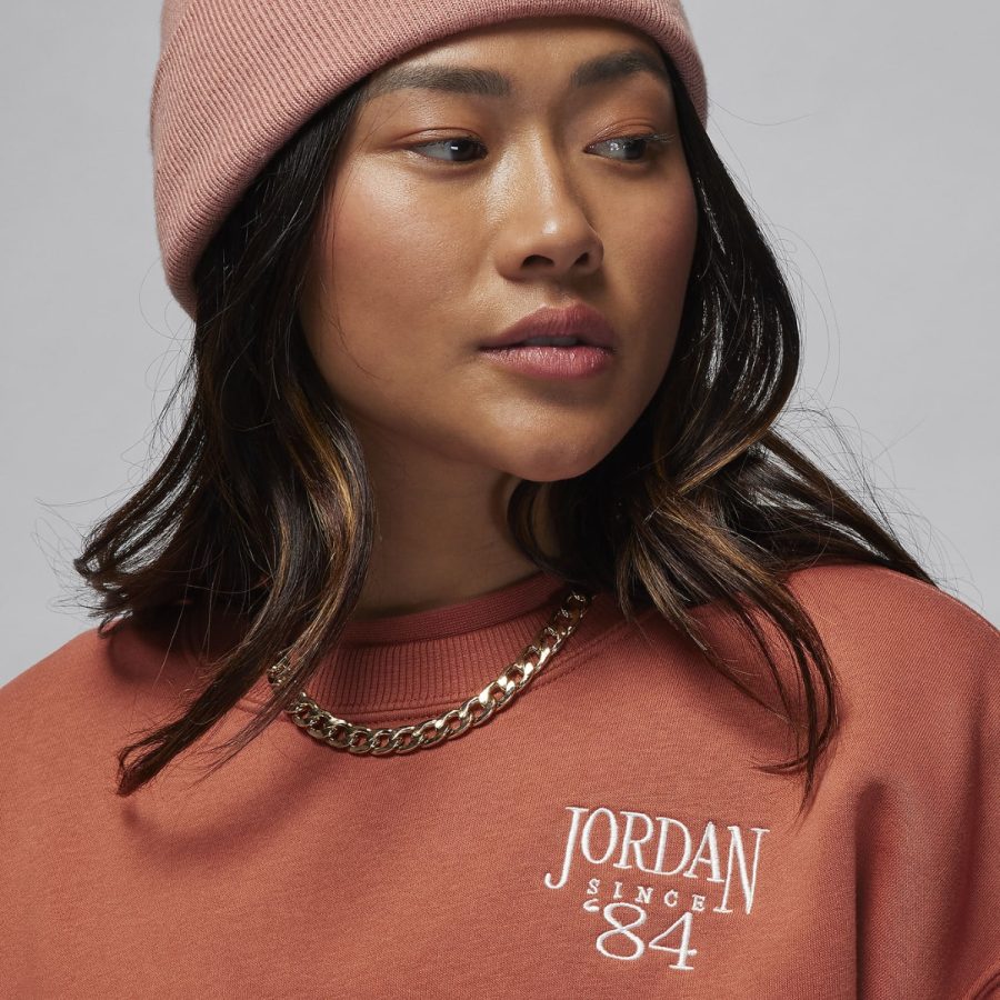 áo air jordan brooklyn fleece women's crew neck sweatshirt fn5438-209