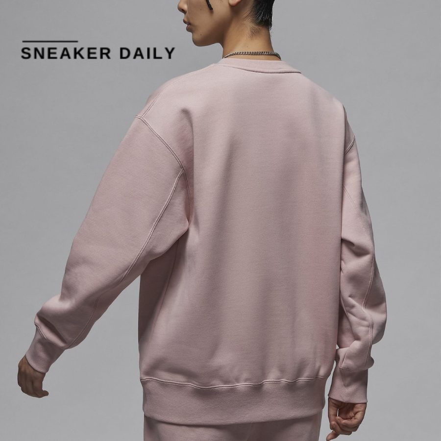 áo air jordan flight fleece women's crew neck sweatshirt fv7054-601