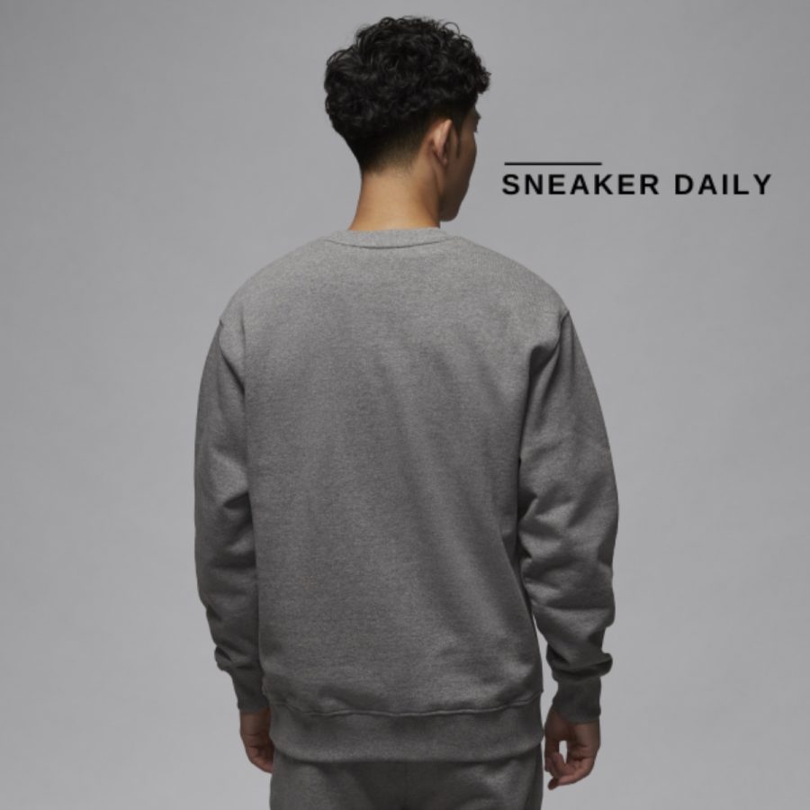 áo jordan flight fleece men's crew neck sweatshirt fv7260-091