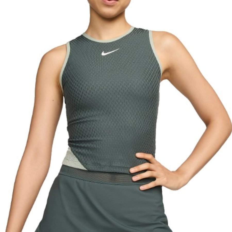 áo nike court slam women's dry fit tennis tank top fq2122-338