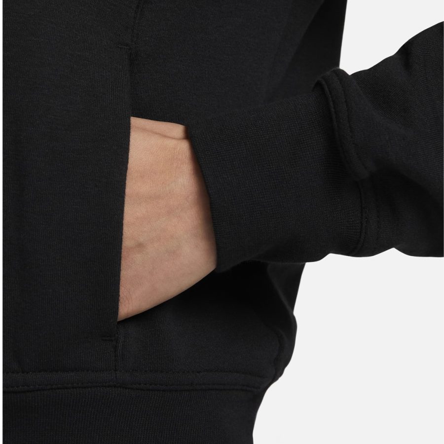 áo nike dry fit one women's full zip french terry hoodie fb5199-010