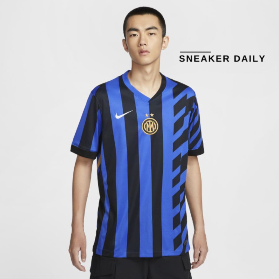 áo nike inter milan 202425 stadium home men's dri-fit football replica shirt fn8787-440