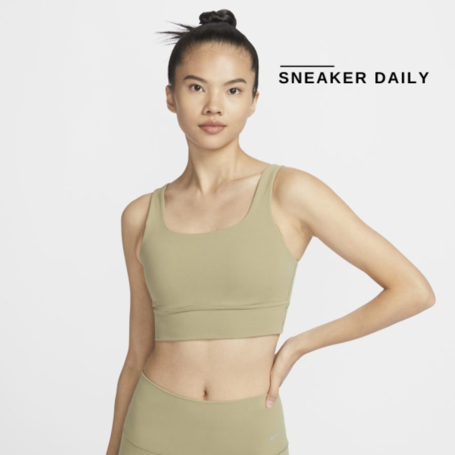 áo nike medium-support padded sports bra 'oil green' do6620-276