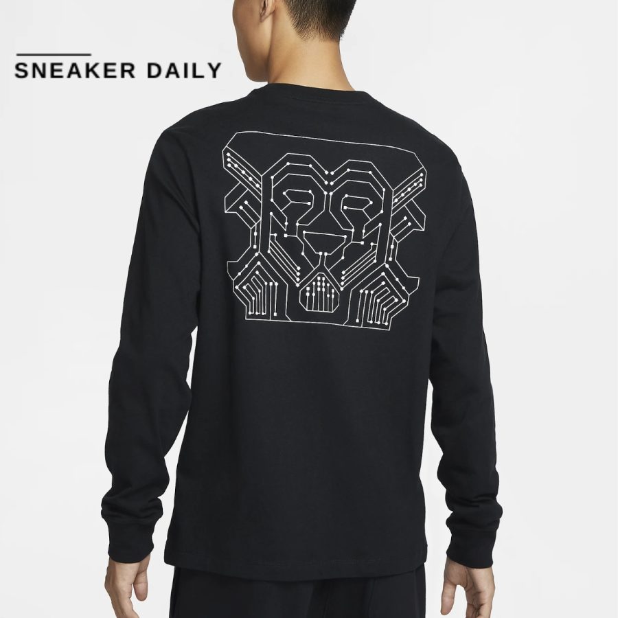áo nike men's max90 long-sleeve basketball t-shirt hf6192-010