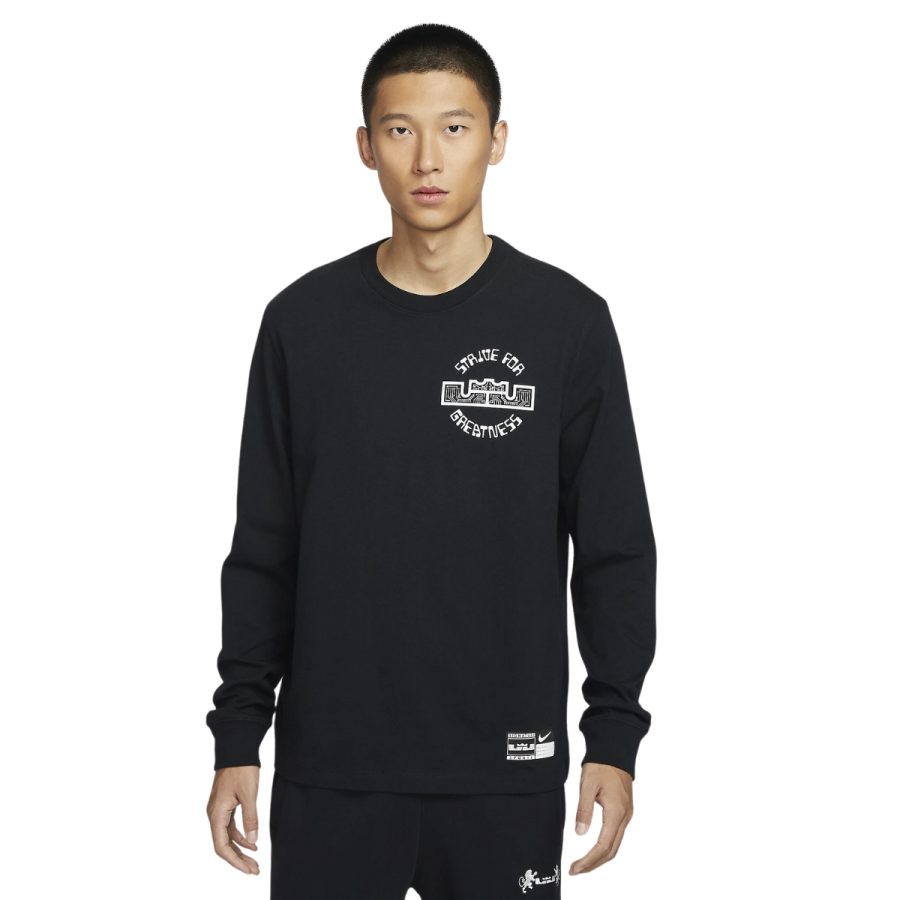 áo nike men's max90 long-sleeve basketball t-shirt hf6192-010