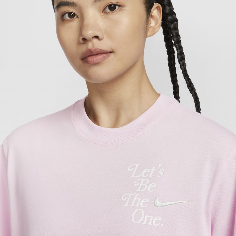 áo nike sportswear boxy t-shirt asia sizing 'pink' hm4581-663