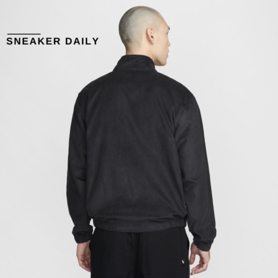 áo nike sportswear club corduroy harrington jacket asia sizing 'black' fz0632-010
