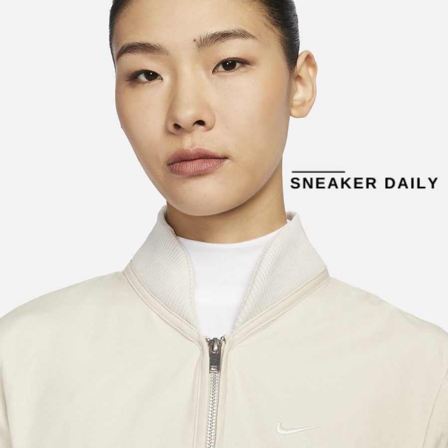 áo nike sportswear collection women's cropped full zip jacket fn2241-104