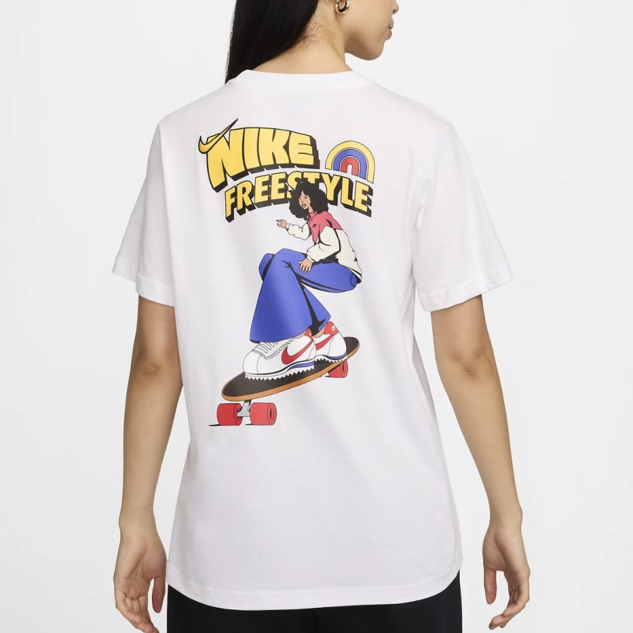 áo nike sportswear loose t-shirt asia sizing 'white' hm5024-100