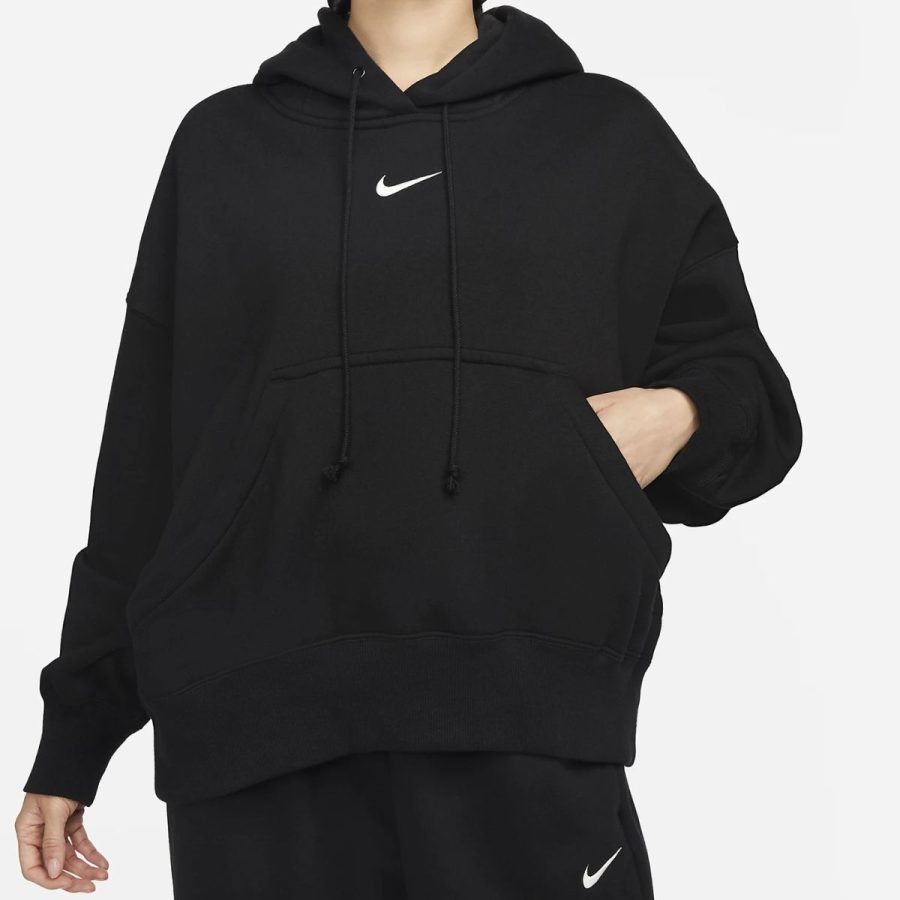 áo nike sportswear phoenix fleece women's over-oversized pullover hoodie dq5859-010