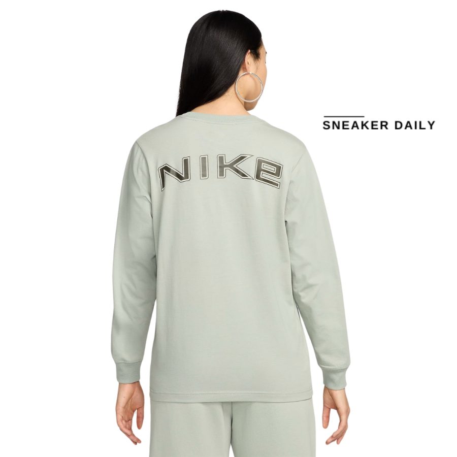 áo nike sportswear women's loose long-sleeve t-shirt hf0772-370