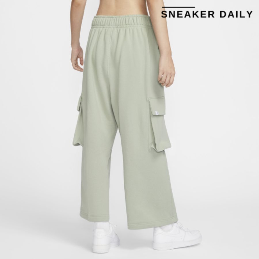 áo nike sportswear women's low-rise ultra-loose french terry straight-leg trousers fv7513-370