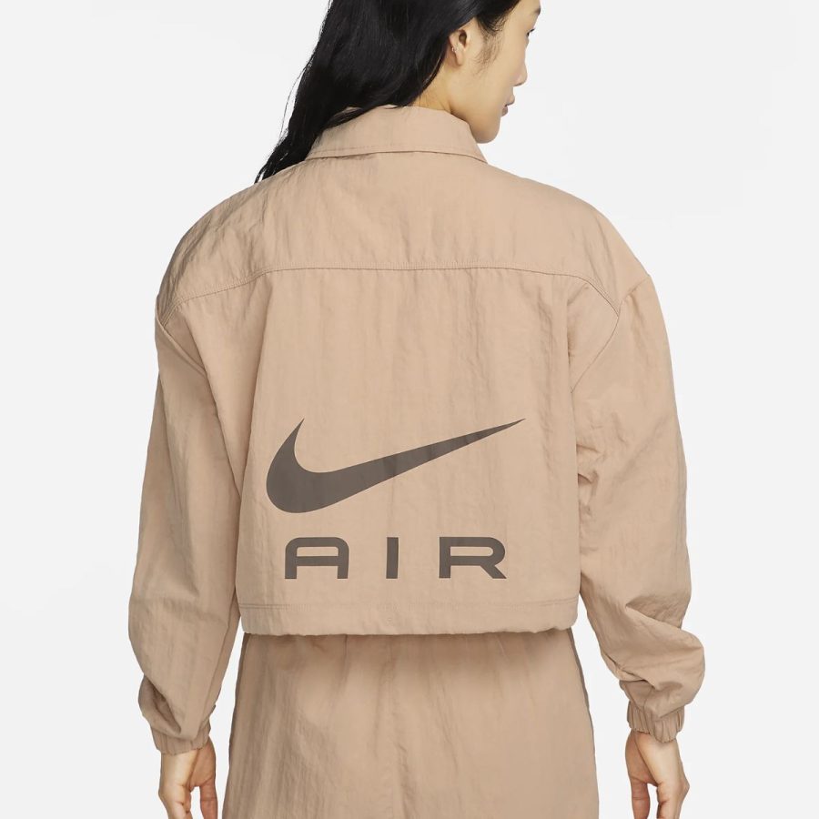 áo nike women's nike sportswear air modest crop woven jacket fb8078-200